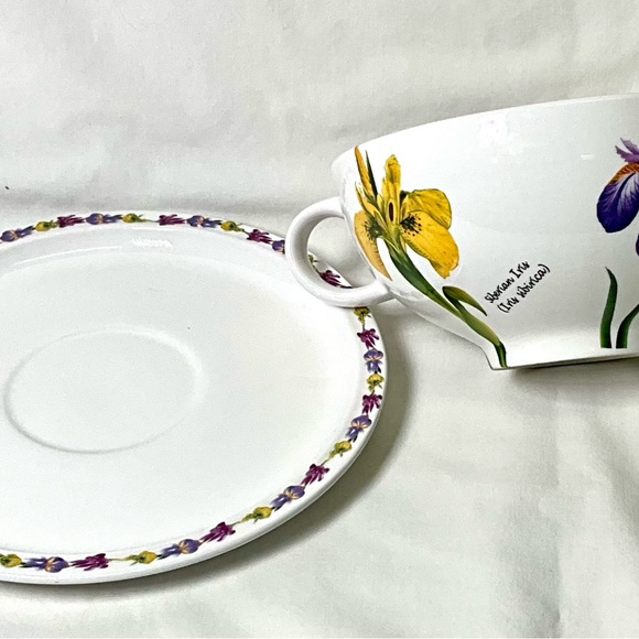 Iris Soup bowl with saucer.Like new. - Picture 7 of 12